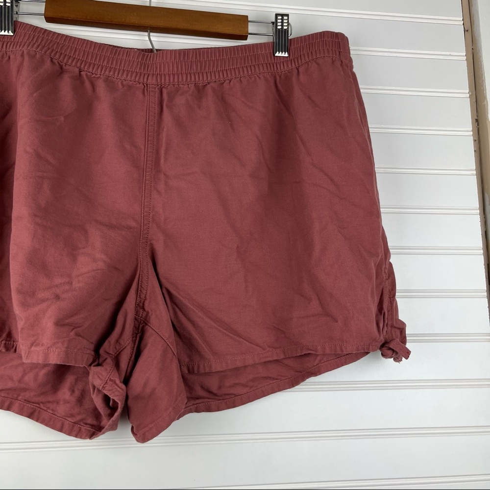 Madewell Autumn Berry Pull On Side Tie Shorts Lightweight XXL - Picture 7 of 10